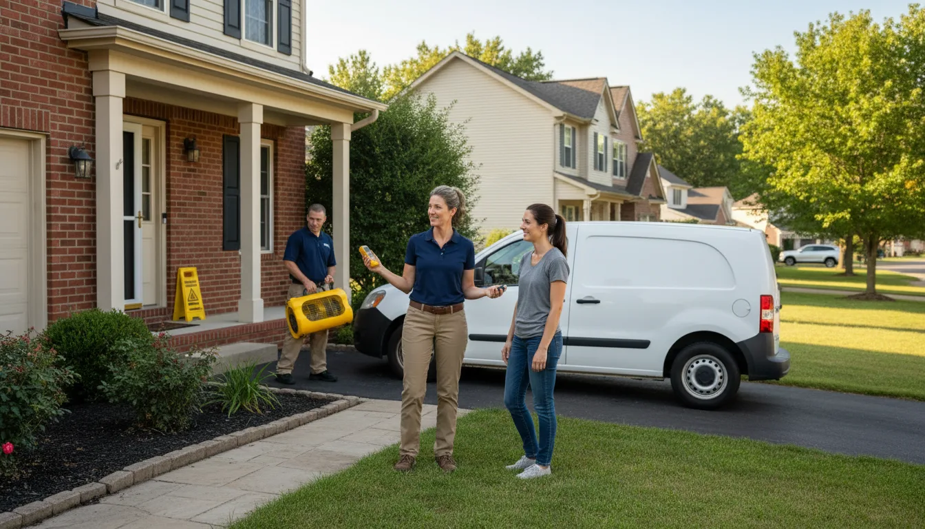 Residential water damage restoration in Salome, AZ